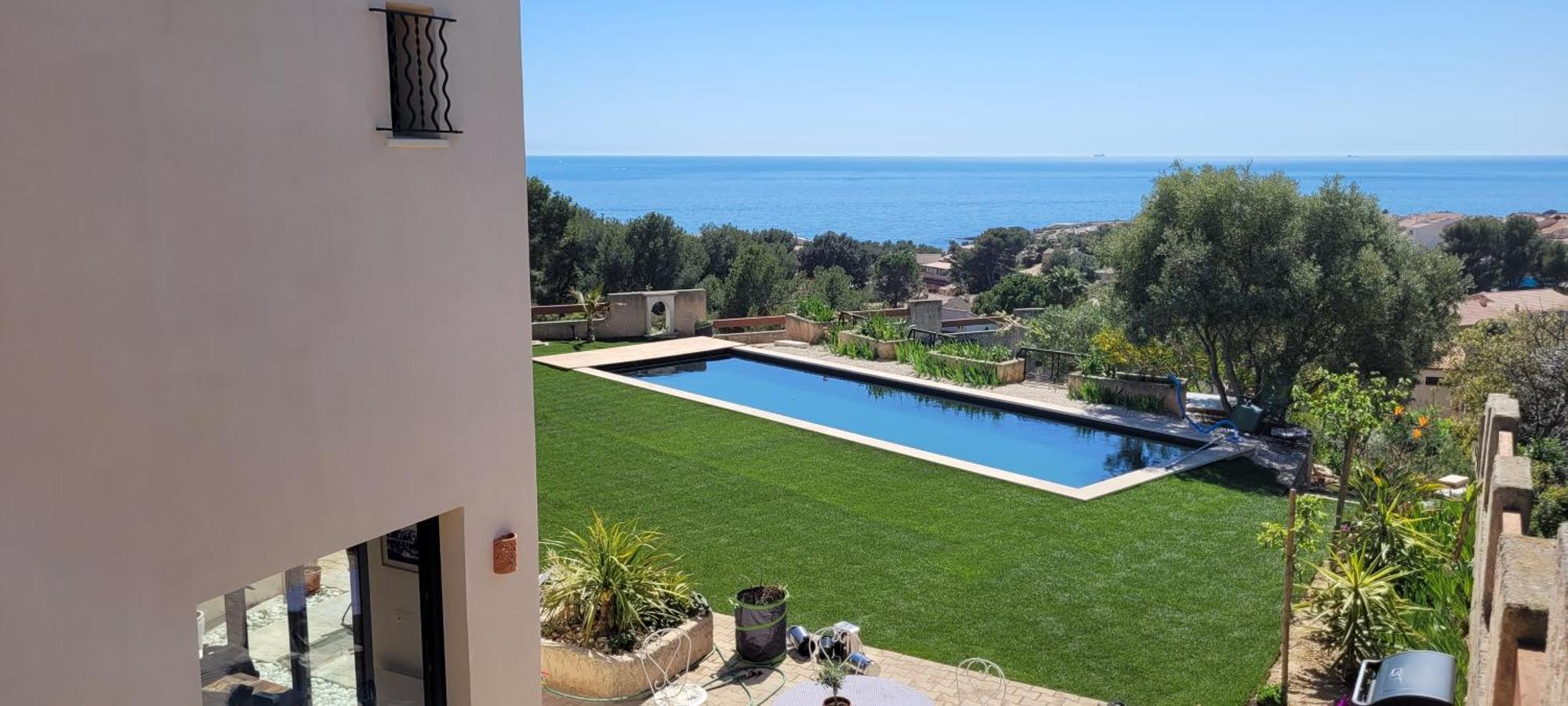 Les Cactus Bleus Bed & Breakfast Sausset-les-Pins Eksteriør bilde